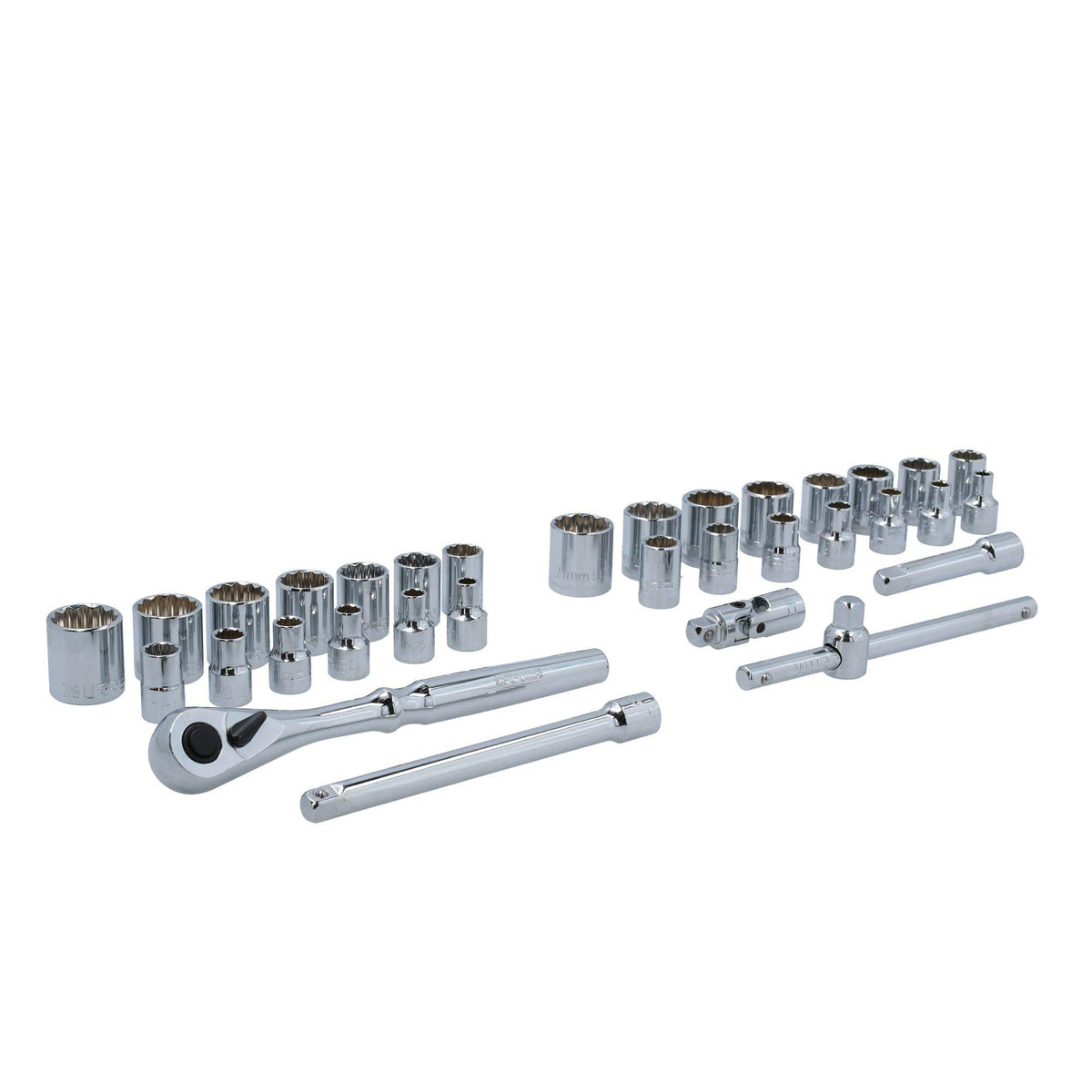 Juego De Dados Y Accesorios Cuadro De 3/8 Urrea 5200CB