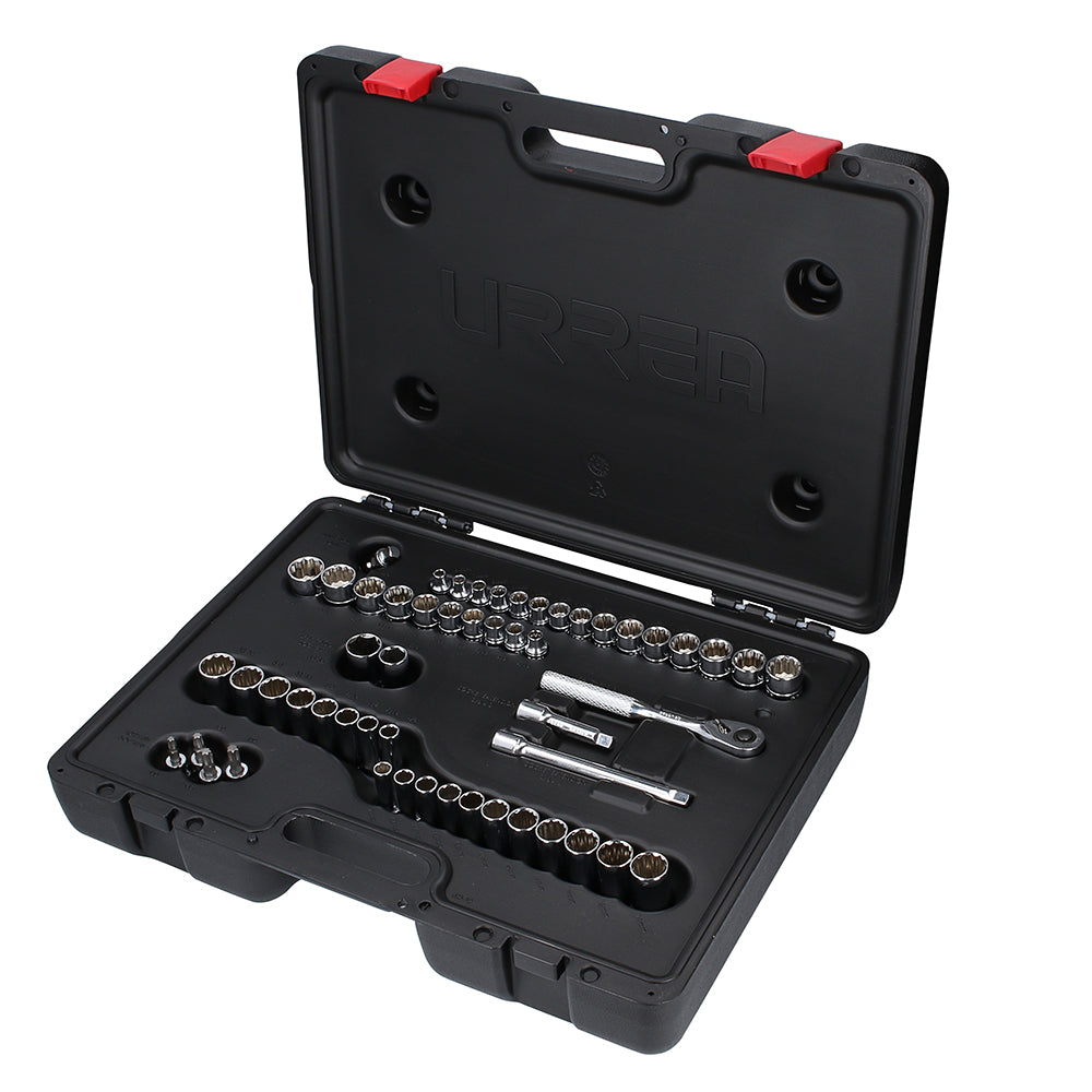 Juego De Dados Y Accesorios Cuadro De 3/8 Urrea 5200PA