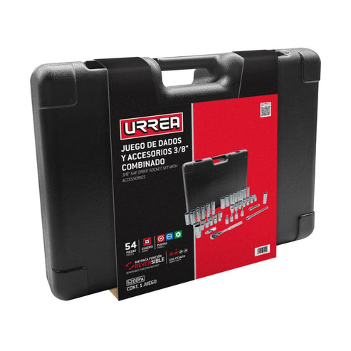 Juego De Dados Y Accesorios Cuadro De 3/8 Urrea 5200PA