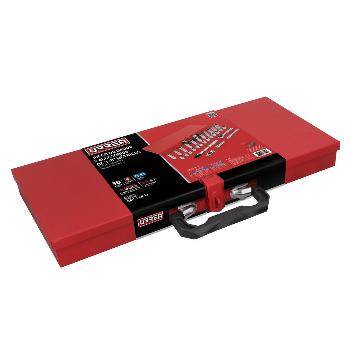 Juego De Dados Y Accesorios Cuadro De 3/8 Urrea 52222