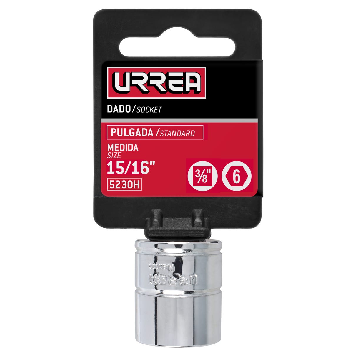 Dado 3/8" x 15/16" 6 Puntas Urrea 5230H