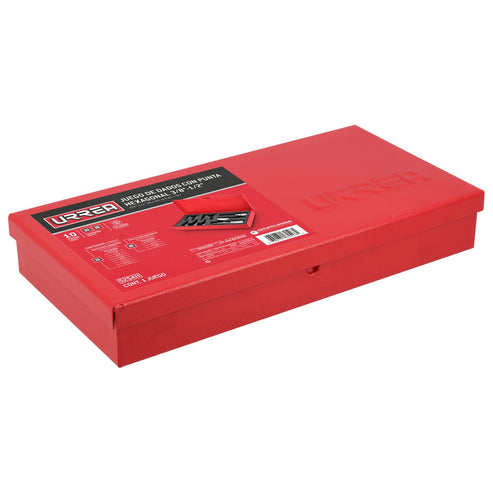 Juego De Dados Con Punta Hexagonal En Pulgadas Urrea 5254H