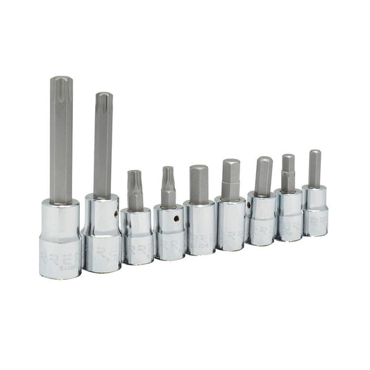 Juego De Dados Combinados Para Caliper De Freno, 9 Piezas, Urrea 5254TH