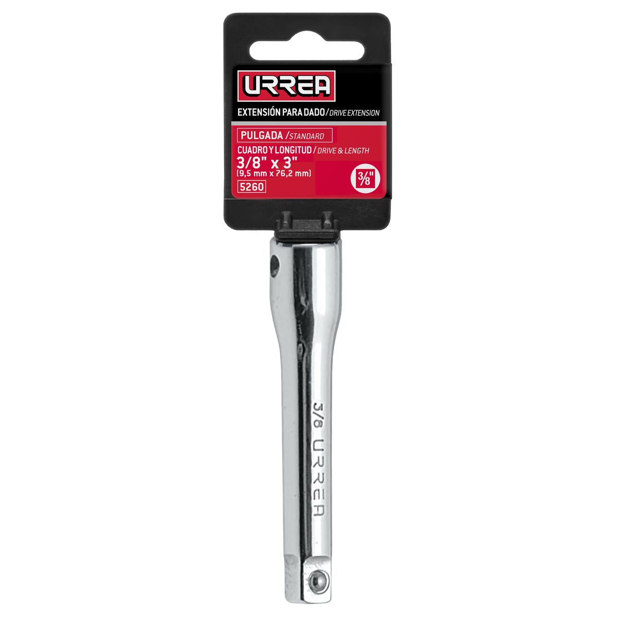 Extensión Para Dado 3/8" x 3" Urrea 5260