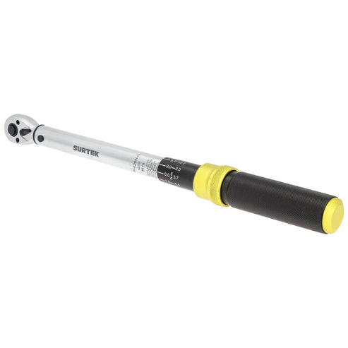 Torquímetro De Trueno Una Escala Dual Cuadro De 3/8, 15-88.5 ft-lb (20-120 Nm), Surtek 538D