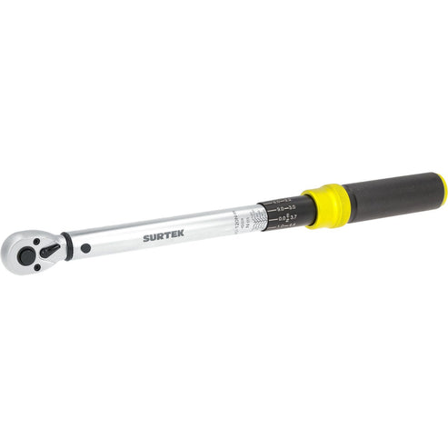 Torquímetro De Trueno Una Escala Dual Cuadro De 3/8, 15-88.5 ft-lb (20-120 Nm), Surtek 538D