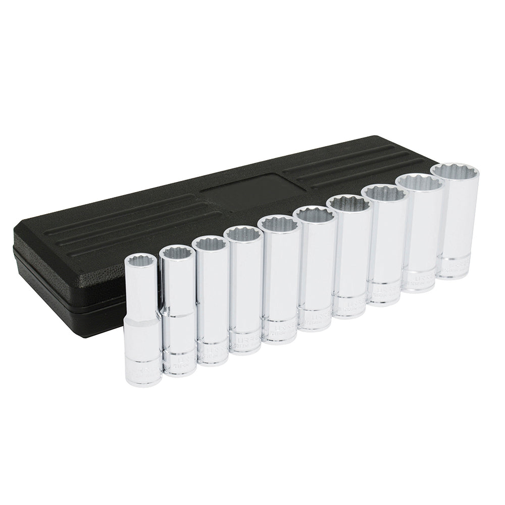 Juego De Dados Largos Cuadro De 1/2, 12 Puntas, Urrea 5400PHM