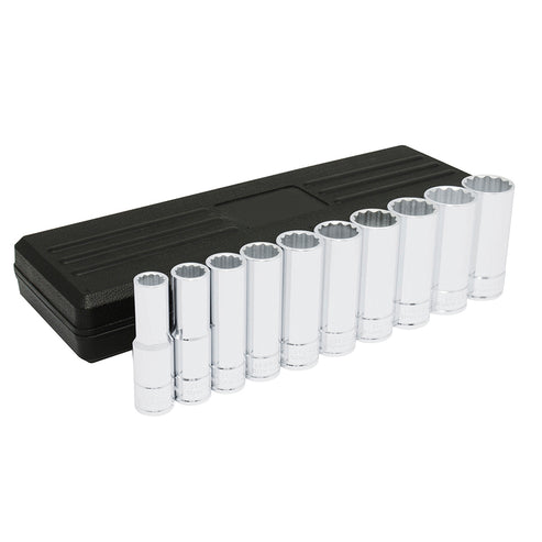 Juego De Dados Largos Cuadro De 1/2, 12 Puntas, Urrea 5400PHM