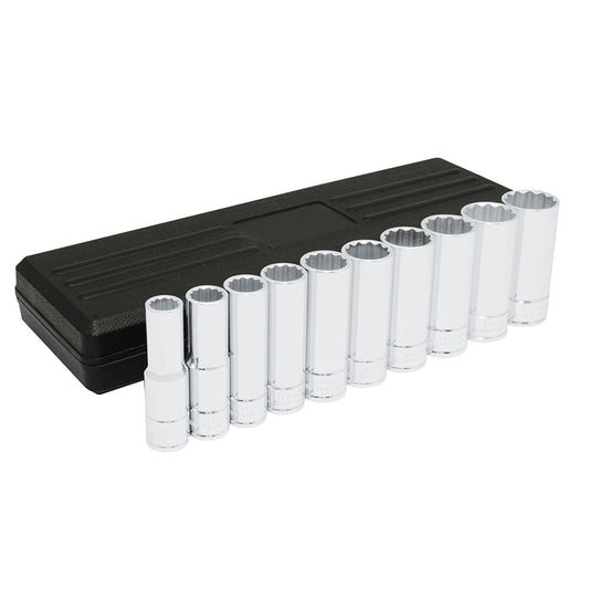 Juego De Dados Largos Cuadro De 1/2, 12 Puntas, Urrea 5400PHM