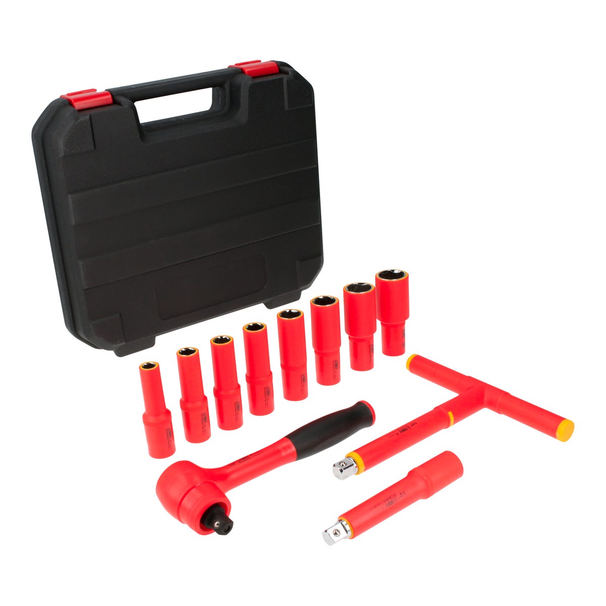 Juego De Dados Y Accesorios Cuadro De 1/2 En Pulgadas Para 1000 V, 11 Piezas, Urrea 5400VI