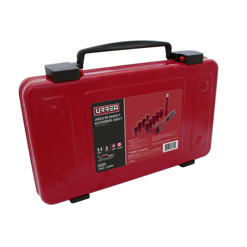 Juego De Dados Y Accesorios Cuadro De 1/2 En Pulgadas Para 1000 V, 11 Piezas, Urrea 5400V