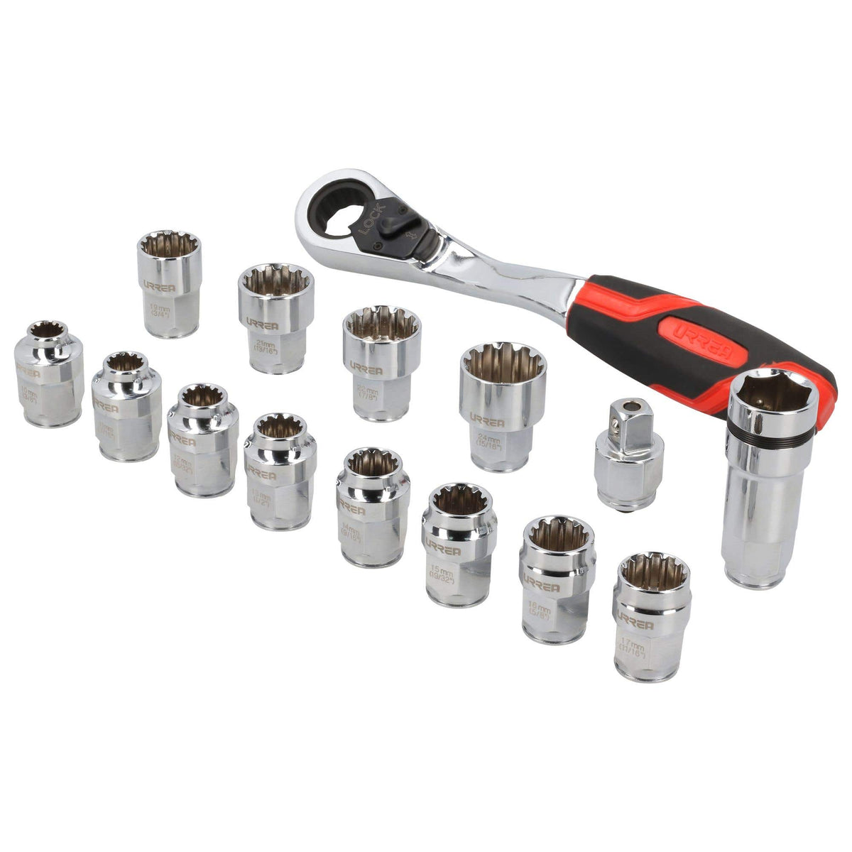 Juego De Dados Y Accesorios Cuadro De 1/2 Urrea 5401GT