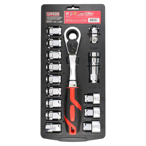 Juego De Dados Y Accesorios Cuadro De 1/2 Urrea 5401GT