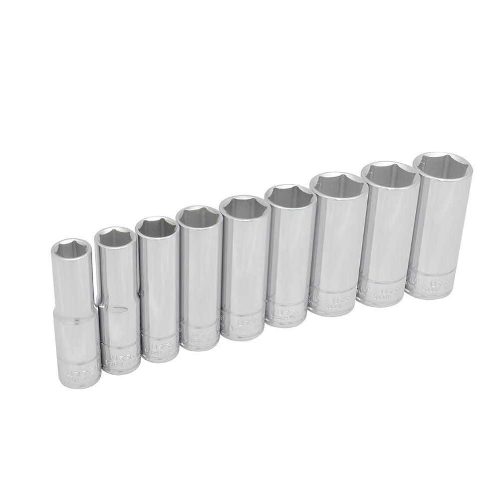 Juego De Dados Largos Cuadro De 1/2, 6 Puntas, Urrea 54118