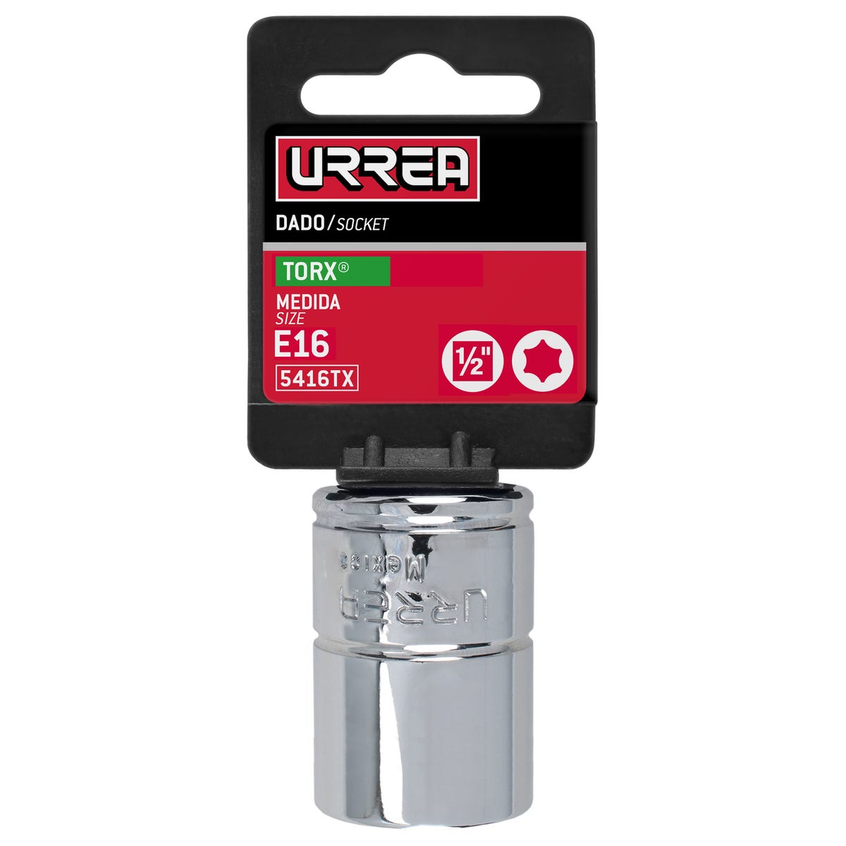 Dado Torx Hembra Cuadro De 1/2, Urrea 5416TX