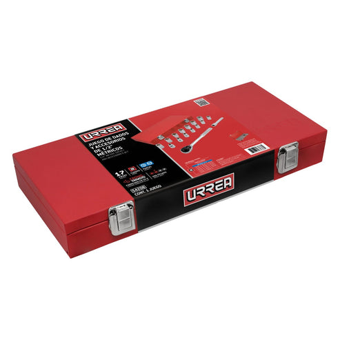 Juego De Dados Y Accesorios Cuadro De 1/2 Urrea 54208H