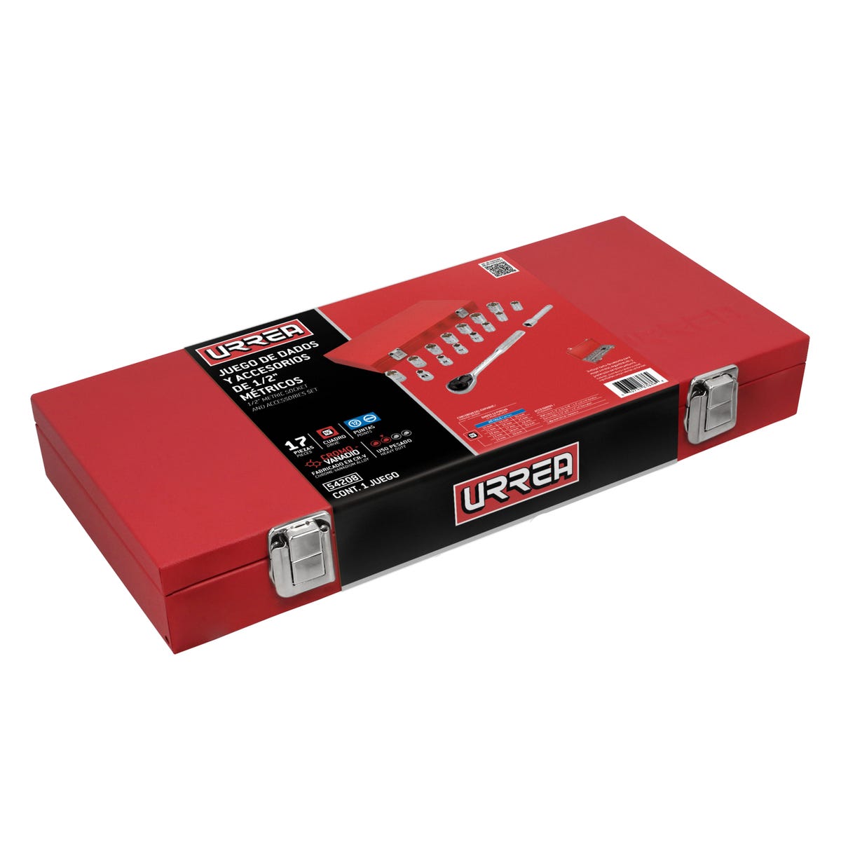 Juego De Dados Y Accesorios Cuadro De 1/2 Urrea 54208