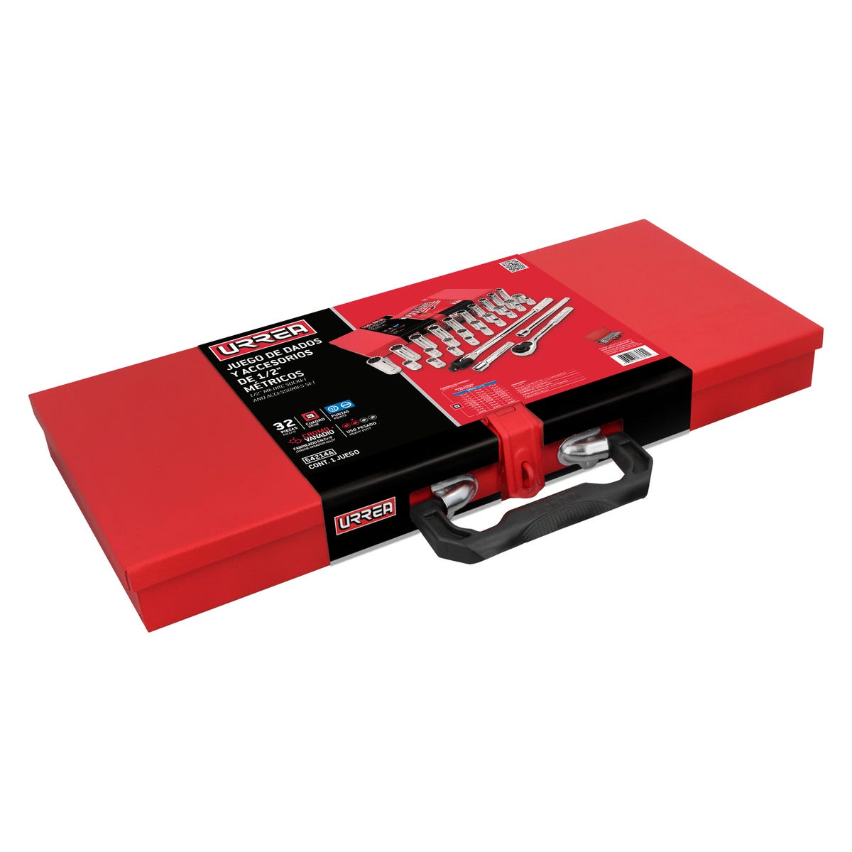 Juego De Dados Y Accesorios Cuadro De 1/2 Urrea 54214A
