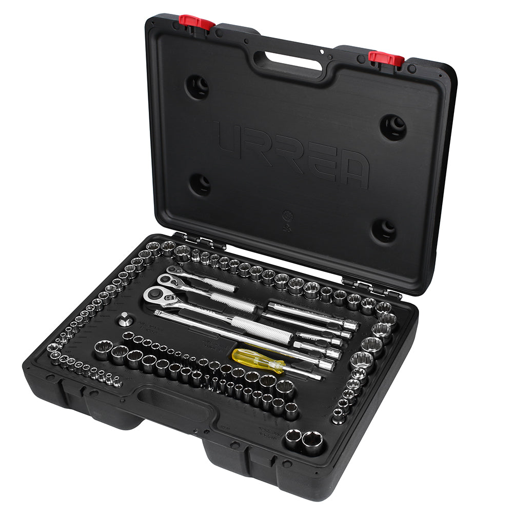 Juego De Dados Y Accesorios Cuadro De 1/4, 3/8 Urrea 5447PA