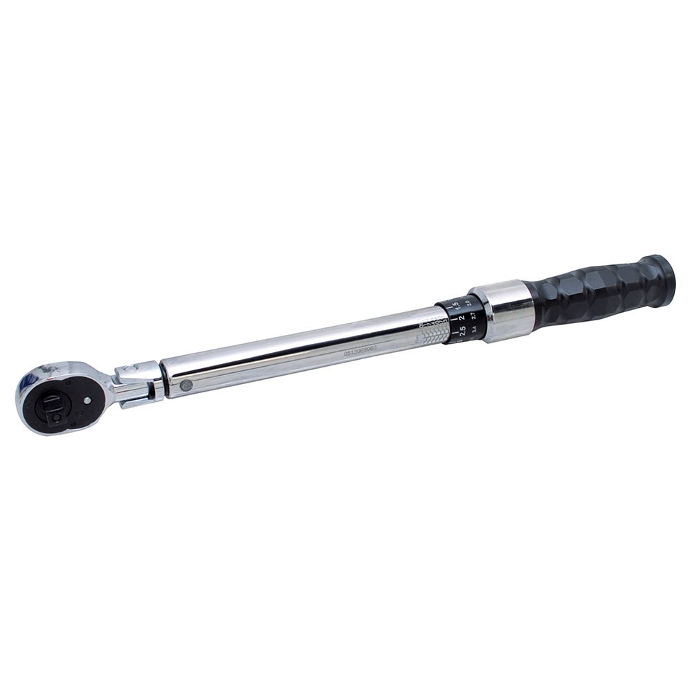 Torquímetro De Trueno Escala Dual Cabeza Flexible Cuadro De 3/8, 10-80 ft-lb (16-105 Nm), Urrea 6007