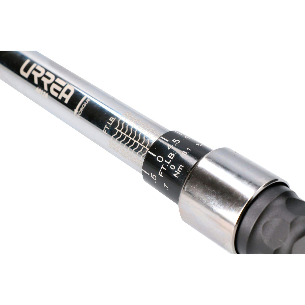 Torquímetro De Trueno Escala Dual Cuadro De 3/8, 10-100 ft-lb (16.9-132.2 Nm), Urrea 6012A
