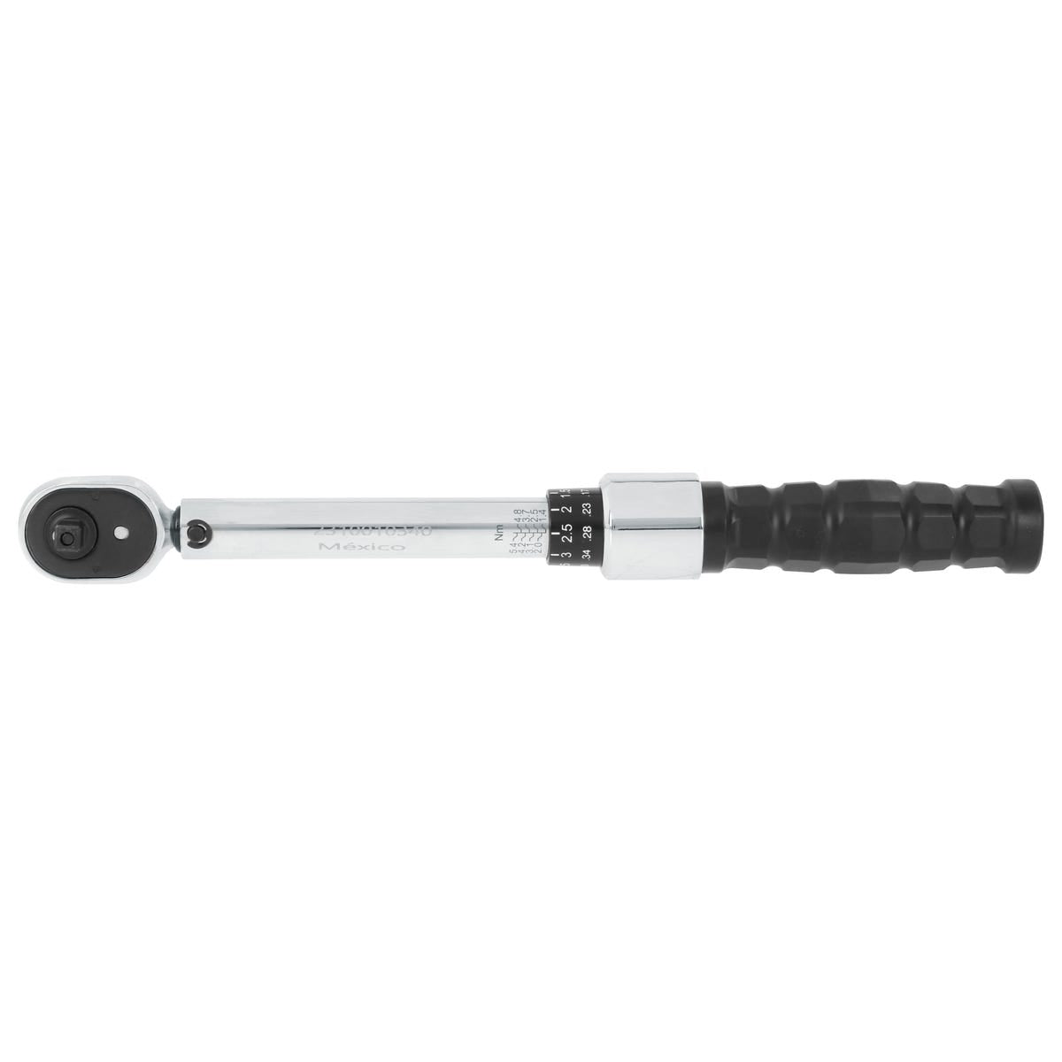 Torquímetro De Trueno Escala Dual Cuadro De 1/4, 10-50 in-lb (1.1-5.6 Nm), Urrea 6061A
