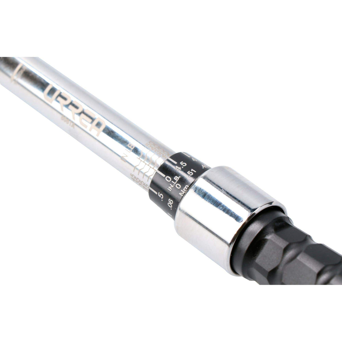 Torquímetro De Trueno Escala Dual Cuadro De 1/4, 10-50 in-lb (1.1-5.6 Nm), Urrea 6061A
