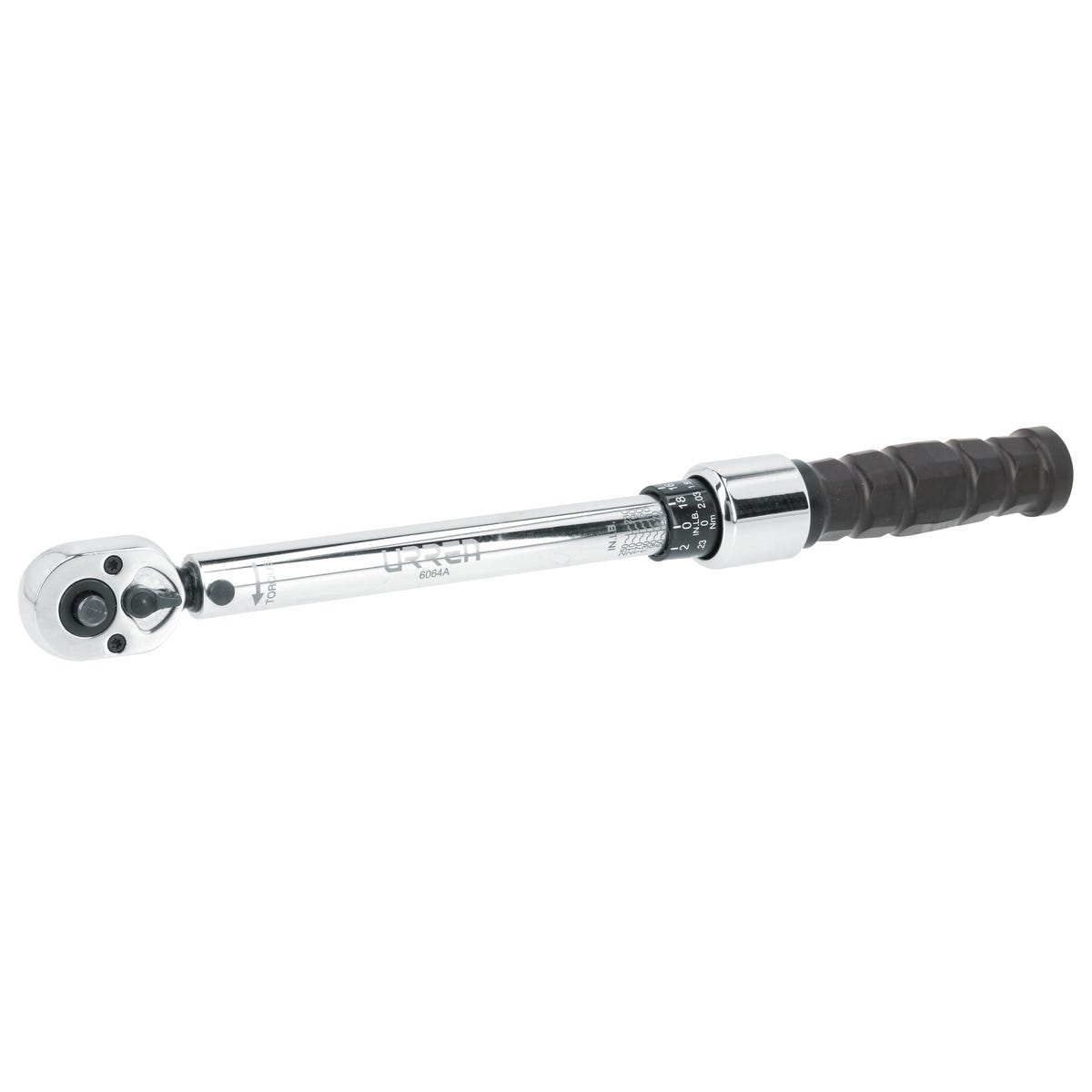 Torquímetro De Trueno Escala Dual Cuadro De 3/8, 30-250 in-lb (3.3-28.2 Nm), Urrea 6064A