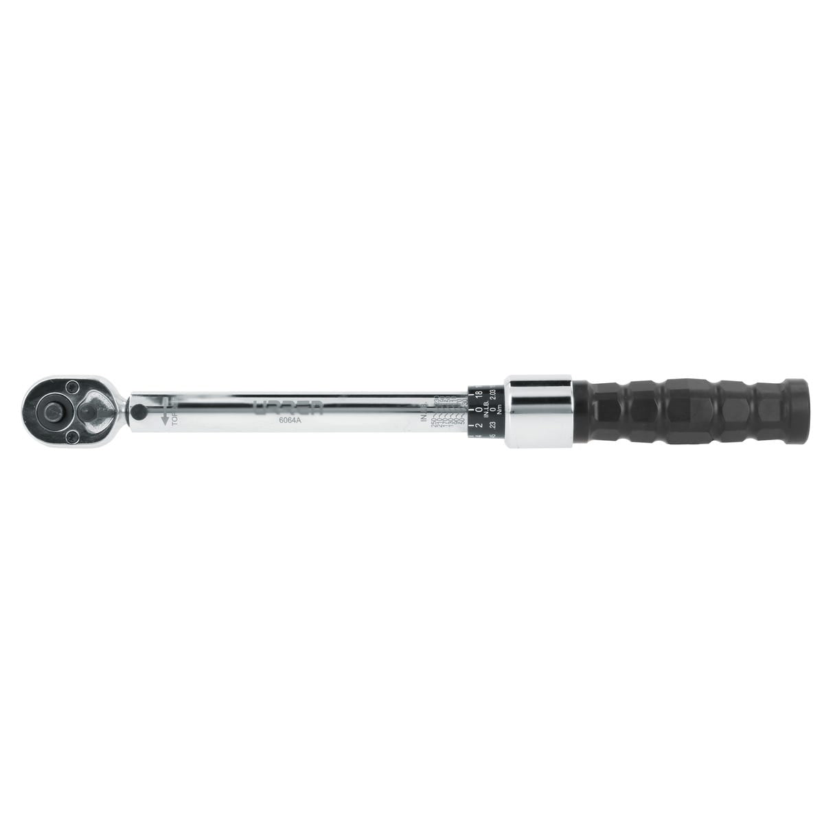 Torquímetro De Trueno Escala Dual Cuadro De 3/8, 30-250 in-lb (3.3-28.2 Nm), Urrea 6064A