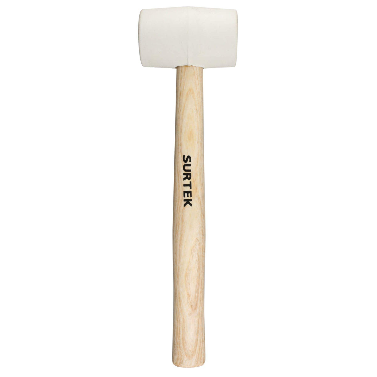 Mazo Con Cabeza De Hule Blanco Con Mango De Madera 12, 8 Oz, Surtek 608B