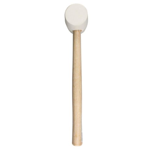 Mazo Con Cabeza De Hule Blanco Con Mango De Madera 12, 8 Oz, Surtek 608B