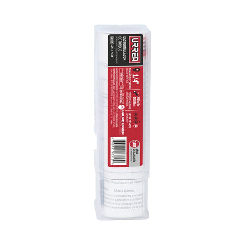 Destornillador De Torque Microajustable Con Mango Plástico Cuadro De 1/4, 20-100 In-oz, Urrea 6105A