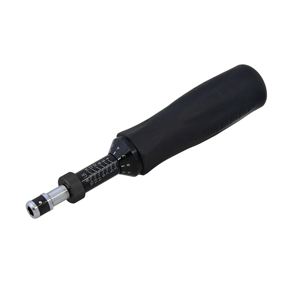 Destornillador De Torque Microajustable Con Mango Plástico Cuadro De 1/4, 0.5-4 in-lb, Urrea 6105B