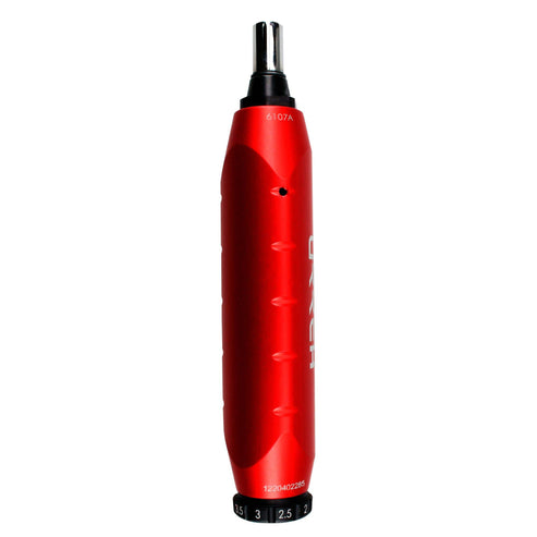 Destornillador De Torque Microajustable Con Mango Plástico Cuadro De 1/4, 5-40 in-lb, Urrea 6107A