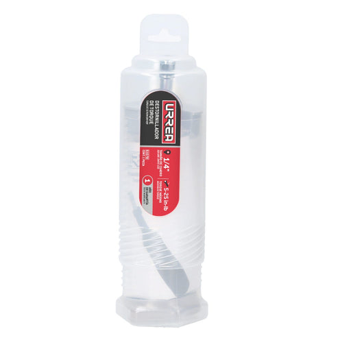 Destornillador De Torque Microajustable Con Mango Plástico Cuadro De 1/4, 5-25 in-lb, Urrea 6107B