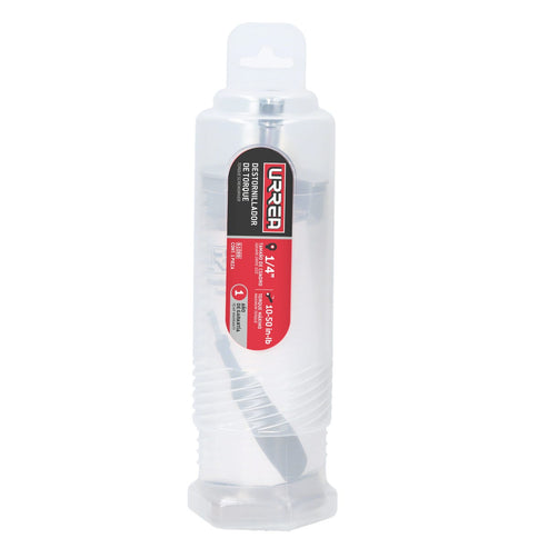 Destornillador De Torque Microajustable Con Mango Plástico Cuadro De 1/4, 10-50 in-lb, Urrea 6108B