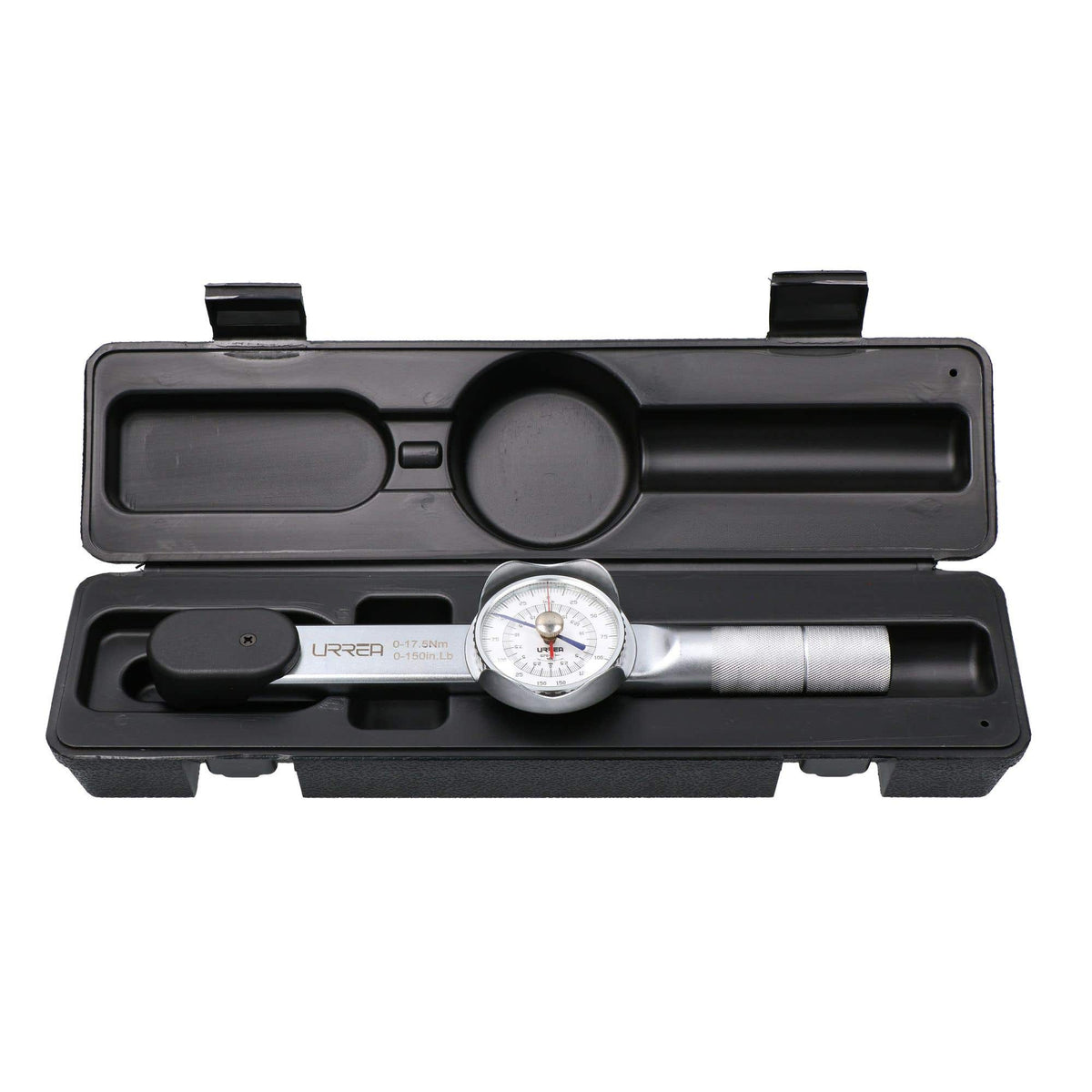 Torquímetro De Carátula Con Cuerpo De Aluminio Cuadro De 3/8, 30-150 in-lb, Urrea 6119