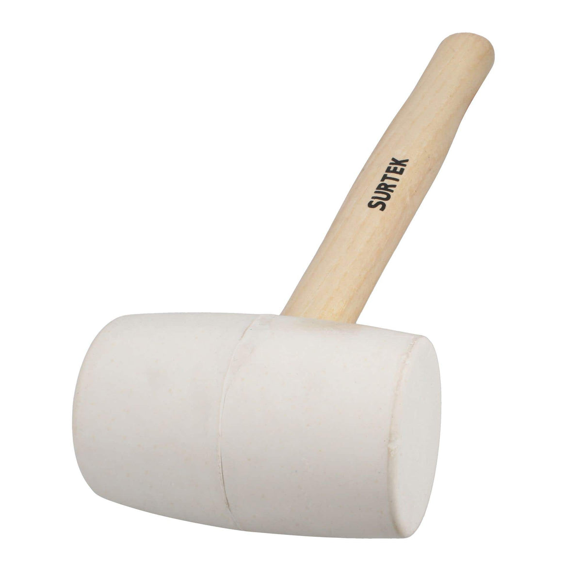 Mazo Con Cabeza De Hule Blanco Con Mango De Madera 14, 16 Oz, Surtek 616B