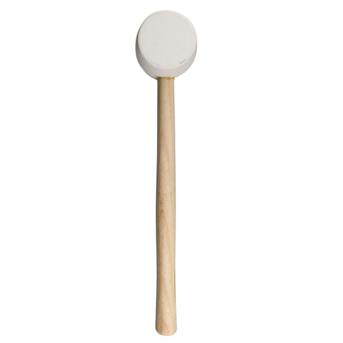 Mazo Con Cabeza De Hule Blanco Con Mango De Madera 14, 16 Oz, Surtek 616B
