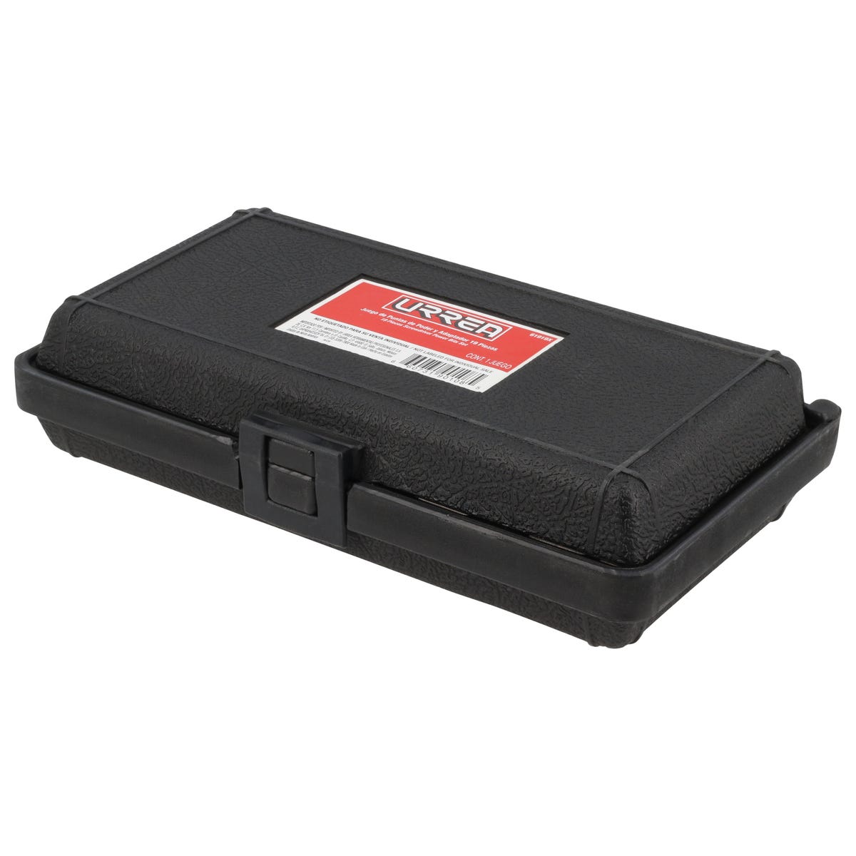 Juego De Puntas De Poder Y Adaptador Rápido Cuadro De 1/4 Quick Release, 19 Pz En Caja Plástica, Urrea 61919X