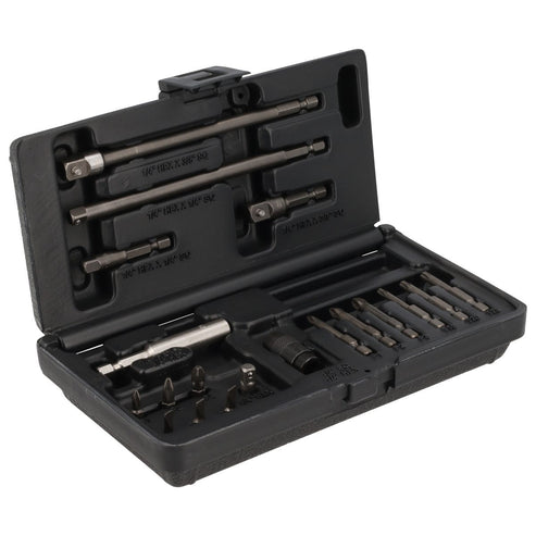 Juego De Puntas Y Accesorios Cuadro De 1/4, 19 Piezas En Caja Plástica, Urrea 61919