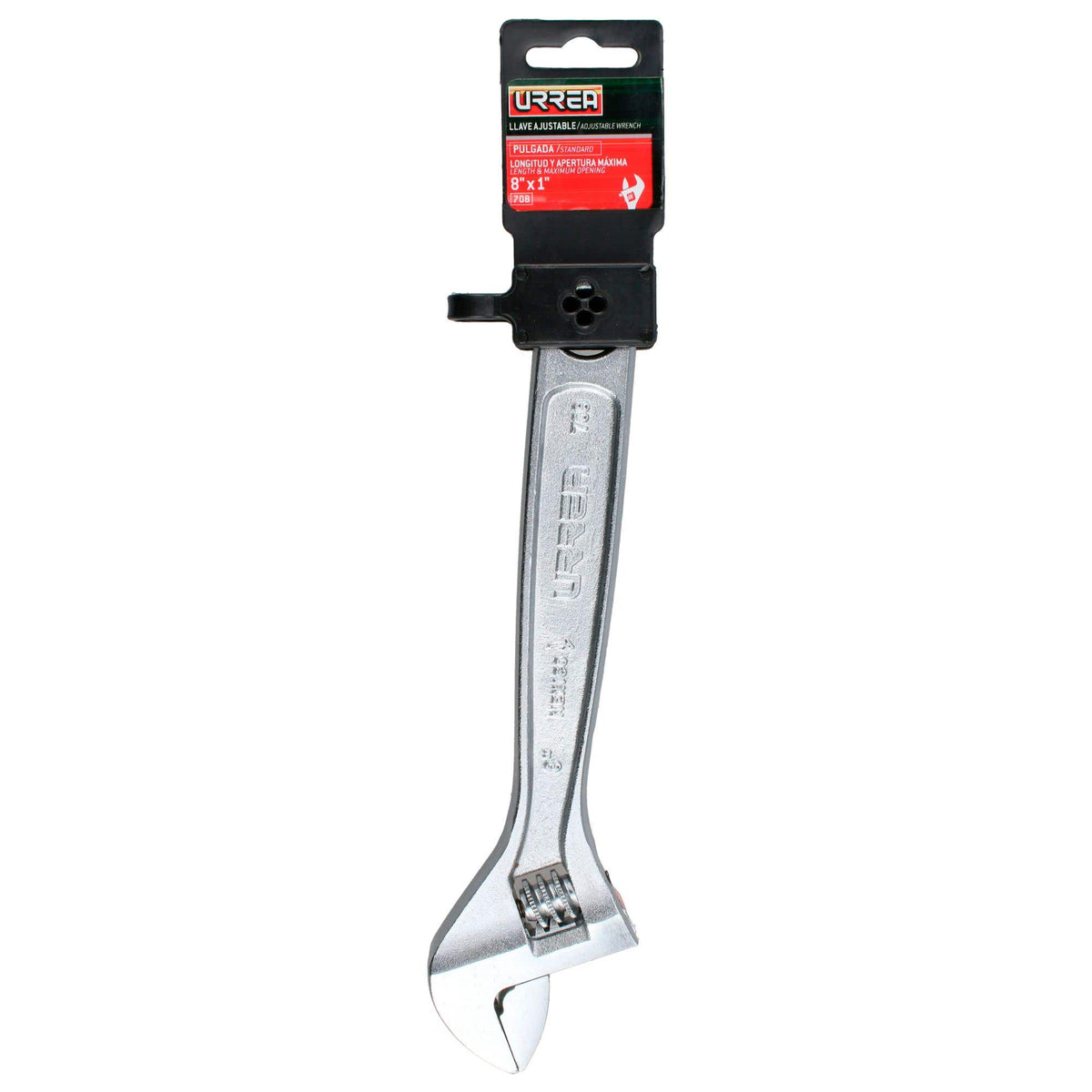 Llave Ajustable Cromada 1, 8, Urrea 708