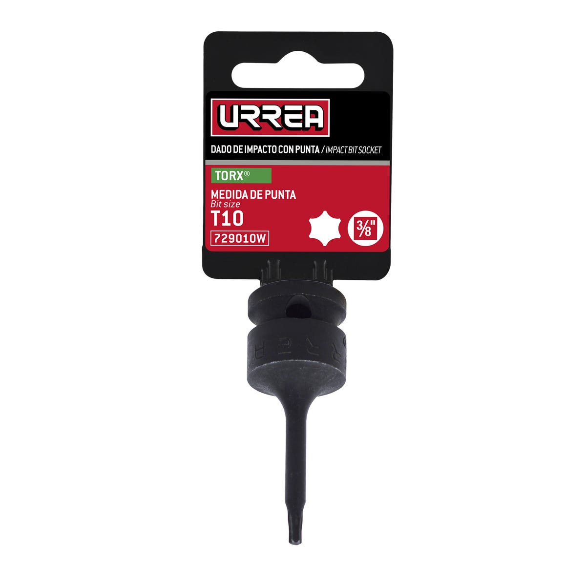 Dado De Impacto Con Punta Torx Cuadro De 3/8, Urrea 729010W