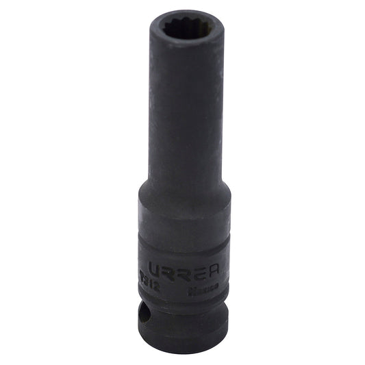 Dado De Impacto Largo Cuadro De 1/2, 12 Puntas, Urrea 7312