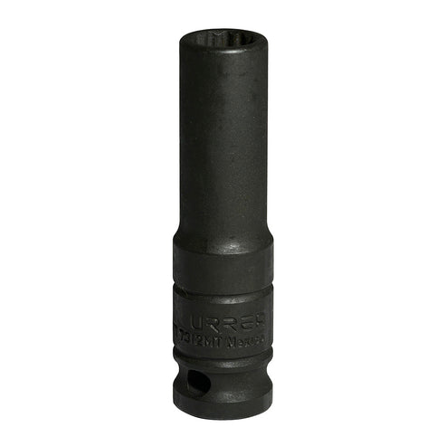 Dado De Impacto Largo Cuadro De 1/2, 12 Puntas, Urrea 7312MT