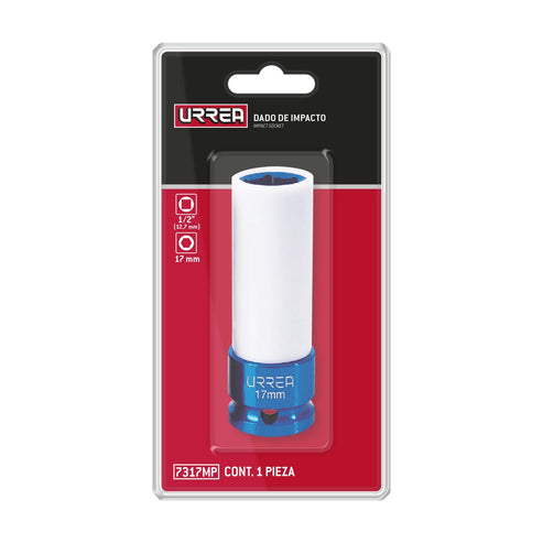 Dado De Impacto Métrico Cuadro De 1/2 Con Protección Nylamid 11/16, Urrea 7317MP