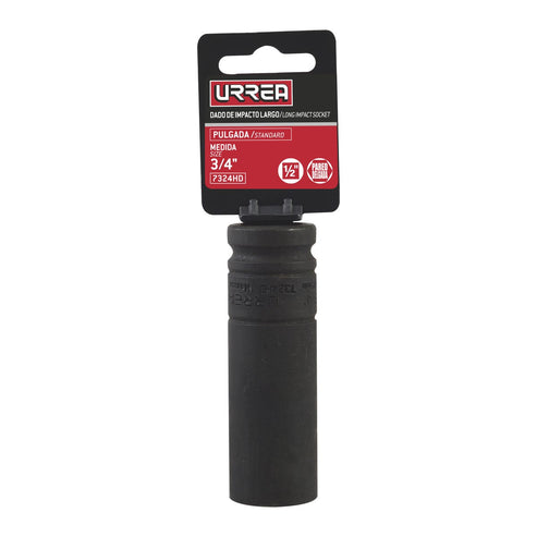 Dado De Impacto Largo Cuadro De 1/2, 6 Puntas, Urrea 7332H