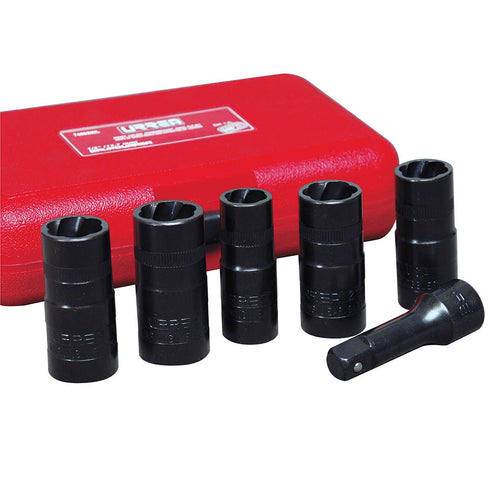 Juego De Extractor Tuercas Barridas Doble Boca 1/2, 6 Piezas, Urrea 7400SWL