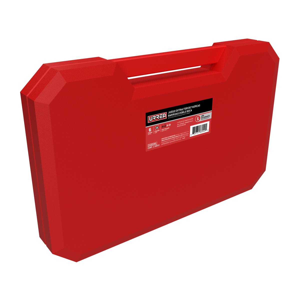 Juego De Extractor Tuercas Barridas Doble Boca 1/2, 6 Piezas, Urrea 7400SWL