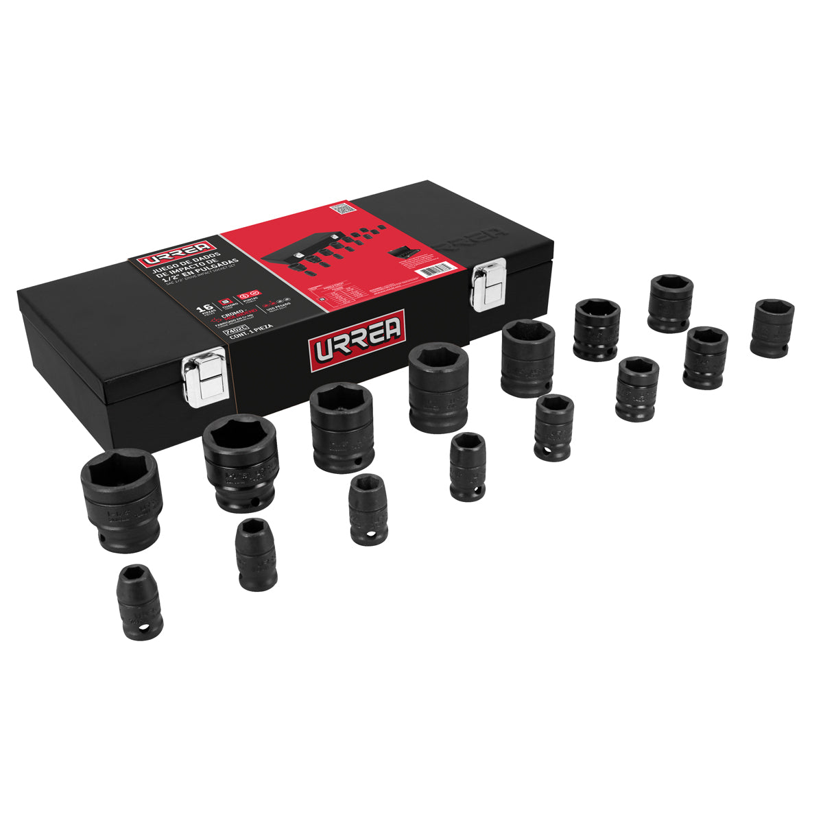 Juego De Dados De Impacto Cuadro De 1/2, 6 Urrea 7402C